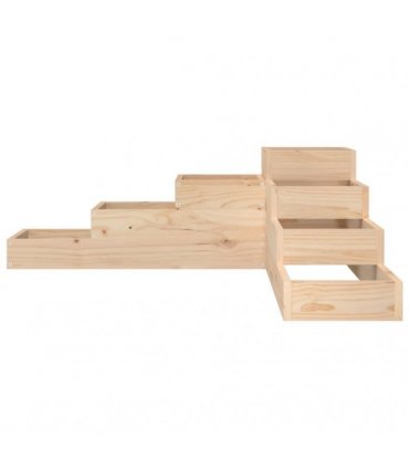vidaXL Garden Planter 4-Tier 106x104.5x36 cm Solid Wood Pine — Colour: natural pine, Size: 106 x 104.5 x 36 cm