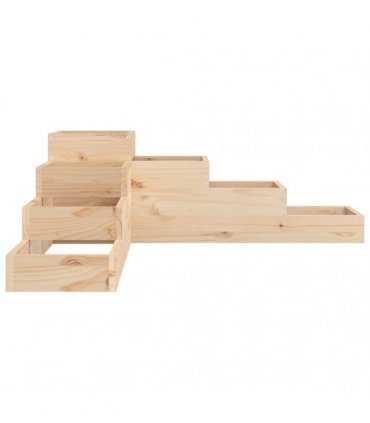 vidaXL Garden Planter 4-Tier 106x104.5x36 cm Solid Wood Pine — Colour: natural pine, Size: 106 x 104.5 x 36 cm