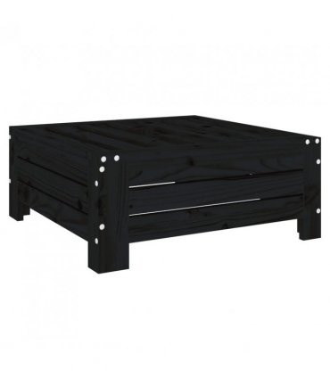 vidaXL Parasol Base Cover Black Solid Wood Pine