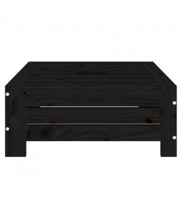 vidaXL Parasol Base Cover Black Solid Wood Pine