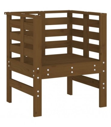 vidaXL Garden Chairs 2 pcs Honey Brown 61.5x53x71 cm Solid Wood Pine — Colour: honey brown pine
