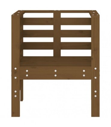 vidaXL Garden Chairs 2 pcs Honey Brown 61.5x53x71 cm Solid Wood Pine — Colour: honey brown pine