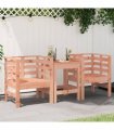vidaXL Garden Chairs 2 pcs 61.5x53x71 cm Solid Wood Douglas — Colour: natural douglas
