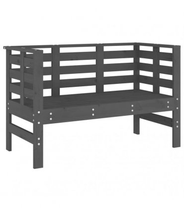 vidaXL Garden Bench | Grey | Solid pine wood | 2-seater | Durable | Garden Bench — Colour: grey pine