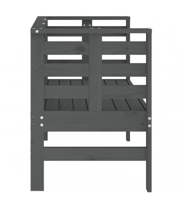 vidaXL Garden Bench | Grey | Solid pine wood | 2-seater | Durable | Garden Bench — Colour: grey pine