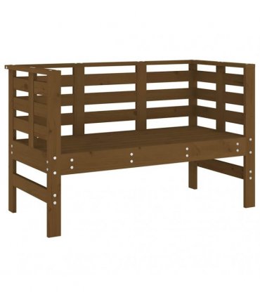 vidaXL Garden Bench | Honey brown | Solid pine wood | Standard | Tough — Colour: honey brown pine