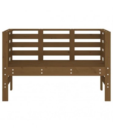 vidaXL Garden Bench | Honey brown | Solid pine wood | Standard | Tough — Colour: honey brown pine