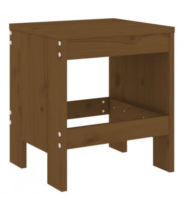 vidaXL Garden Stools 2 pcs Honey Brown 40x36x45 cm Solid Wood Pine — Colour: honey brown pine, Size: 40 x 36 x 45 cm