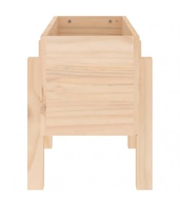 vidaXL Garden Planter 62x30x38 cm Solid Wood Pine — Colour: natural pine, Size: 62 x 30 x 38 cm