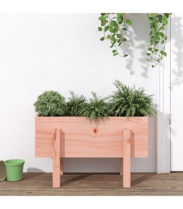 vidaXL Garden Planter 62x30x38 cm Solid Wood Douglas — Colour: natural douglas, Size: 62 x 30 x 38 cm