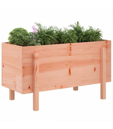 vidaXL Garden Raised Bed 101x50x57 cm Solid Wood Douglas — Colour: natural douglas, Size: 101 x 50 x 57 cm