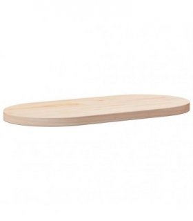 vidaXL Table Top 60x30x2.5 cm Solid Wood Pine Oval — Colour: natural, Size: 60 x 30 x 2.5 cm