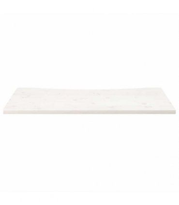 vidaXL Desk Top White 110x55x2.5 cm Solid Wood Pine — Size: 110 x 55 x 2.5 cm