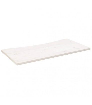 vidaXL Desk Top White 100x50x2.5 cm Solid Wood Pine — Size: 100 x 50 x 2.5 cm