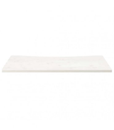 vidaXL Desk Top White 100x50x2.5 cm Solid Wood Pine — Size: 100 x 50 x 2.5 cm
