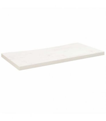 vidaXL Desk Top White 80x40x2.5 cm Solid Wood Pine — Size: 80 x 40 x 2.5 cm