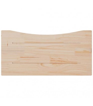 vidaXL Desk Top White 80x40x2.5 cm Solid Wood Pine — Size: 80 x 40 x 2.5 cm