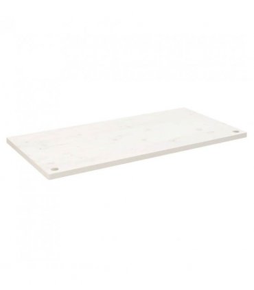 vidaXL Desk Top White 100x50x2.5 cm Solid Wood Pine — Size: 100 x 50 x 2.5 cm — V0672038695