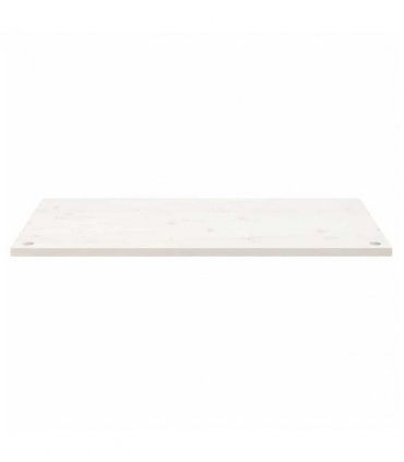 vidaXL Desk Top White 100x50x2.5 cm Solid Wood Pine — Size: 100 x 50 x 2.5 cm — V0672038695