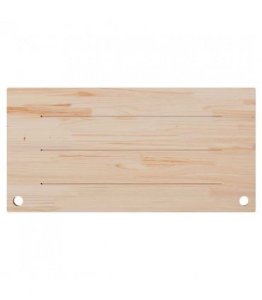 vidaXL Desk Top White 100x50x2.5 cm Solid Wood Pine — Size: 100 x 50 x 2.5 cm — V0672038695