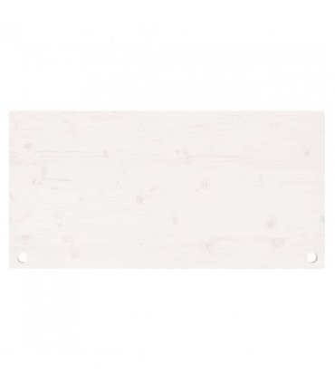 vidaXL Desk Top White 100x50x2.5 cm Solid Wood Pine — Size: 100 x 50 x 2.5 cm — V0672038695