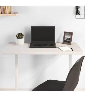 vidaXL Desk Top White 80x40x2.5 cm Solid Wood Pine — Size: 80 x 40 x 2.5 cm — V0672038696