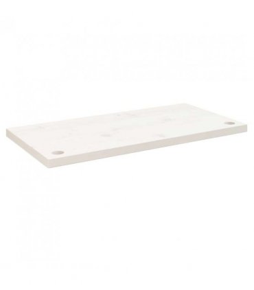 vidaXL Desk Top White 80x40x2.5 cm Solid Wood Pine — Size: 80 x 40 x 2.5 cm — V0672038696