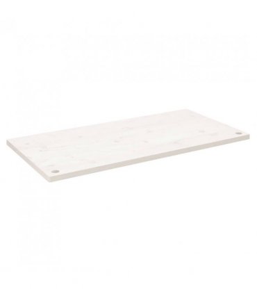 vidaXL Desk Top White 100x60x2.5 cm Solid Wood Pine — Size: 100 x 60 x 2.5 cm
