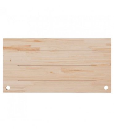 vidaXL Desk Top White 100x60x2.5 cm Solid Wood Pine — Size: 100 x 60 x 2.5 cm