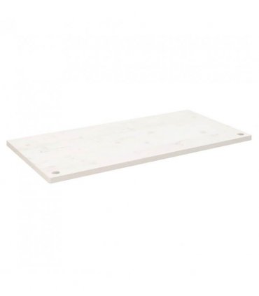 vidaXL Desk Top White 110x55x2.5 cm Solid Wood Pine — Size: 110 x 55 x 2.5 cm — V0672038698