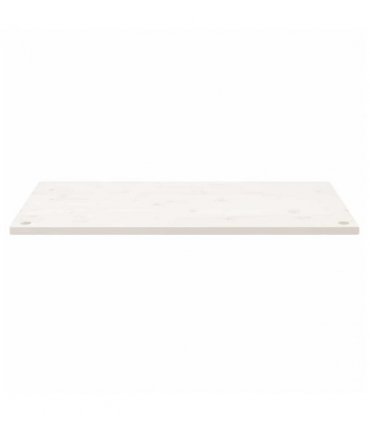 vidaXL Desk Top White 110x55x2.5 cm Solid Wood Pine — Size: 110 x 55 x 2.5 cm — V0672038698