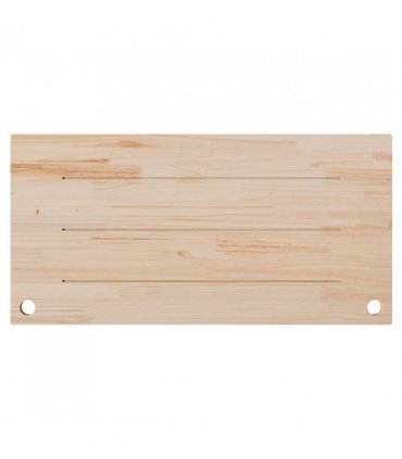 vidaXL Desk Top White 110x55x2.5 cm Solid Wood Pine — Size: 110 x 55 x 2.5 cm — V0672038698