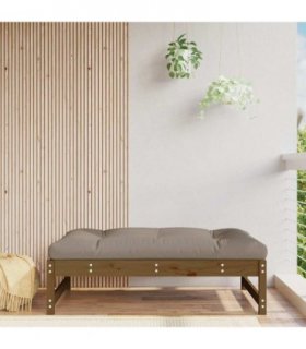 vidaXL Garden Footstool | Honey Brown, Taupe — Colour: honey brown pine