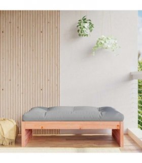 vidaXL Garden Footstool | Grey, Natural Wood — Colour: natural douglas