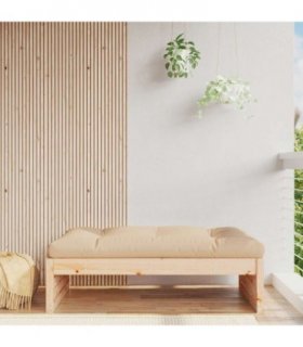 vidaXL Garden Footstool | Beige | Solid pine wood | Large | Modular — Colour: natural pine