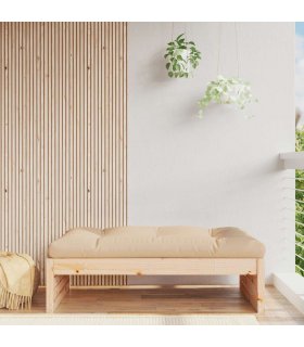 vidaXL Garden Footstool | Natural | Solid Pine Wood | Medium | Modular — Colour: natural pine, Model: footrest