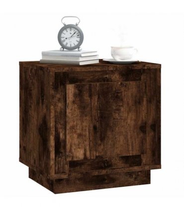 vidaXL Bedside Cabinets 2 pcs Smoked Oak 44x35x45 cm Engineered Wood