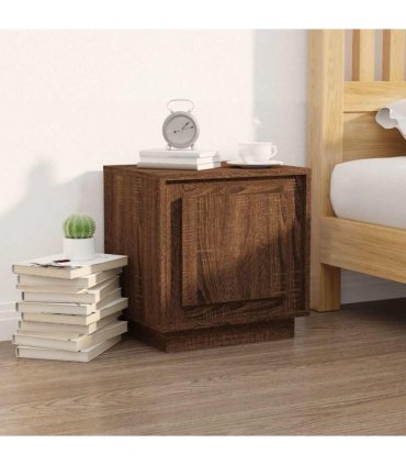 vidaXL Bedside Cabinets 2 pcs Brown Oak 44x35x45 cm Engineered Wood