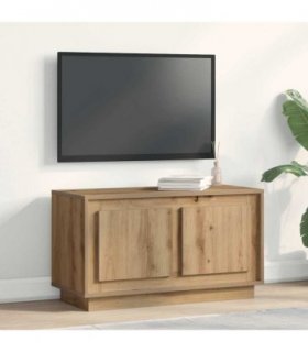 vidaXL TV Cabinet Artisan oak 80 x 35 x 45 cm Engineered wood