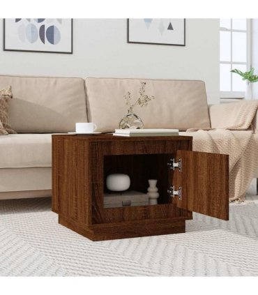 vidaXL Coffee Table Brown Oak 51x50x44 cm Engineered Wood