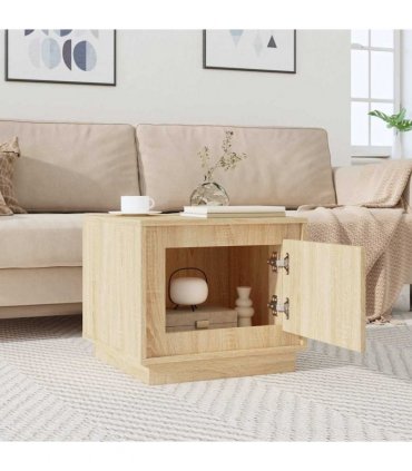 vidaXL Coffee Table Sonoma Oak 51x50x44 cm Engineered Wood