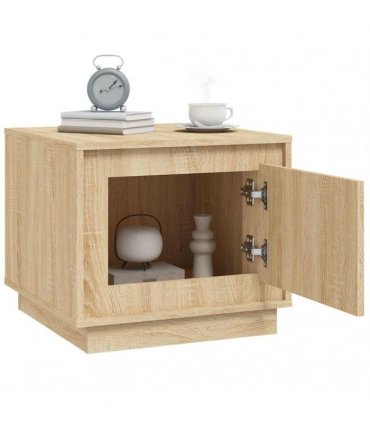 vidaXL Coffee Table Sonoma Oak 51x50x44 cm Engineered Wood