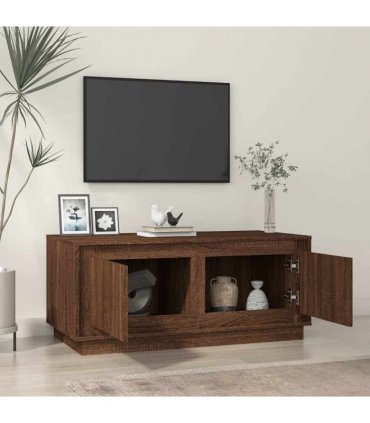 vidaXL Coffee Table Brown Oak 102x50x44 cm Engineered Wood