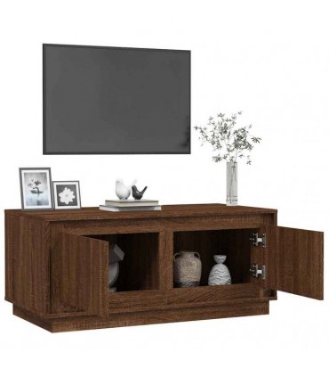 vidaXL Coffee Table Brown Oak 102x50x44 cm Engineered Wood
