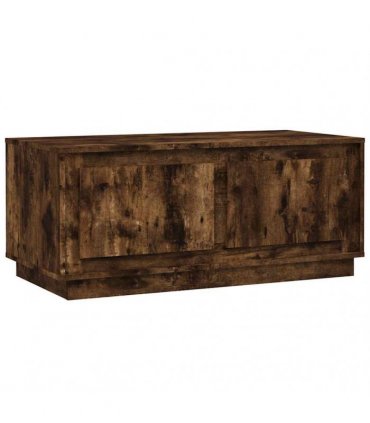 vidaXL Coffee Table Smoked Oak 102x50x44 cm Engineered Wood