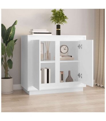 vidaXL Sideboard White 80x34x75 cm Engineered Wood