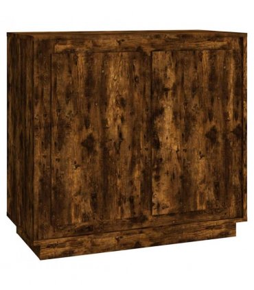 vidaXL Sideboard Smoked Oak 80x34x75 cm Engineered Wood