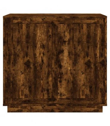 vidaXL Sideboard Smoked Oak 80x34x75 cm Engineered Wood