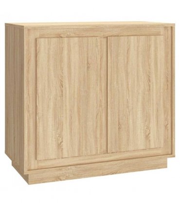 vidaXL Sideboard Sonoma Oak 80x34x75 cm Engineered Wood