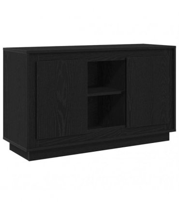 vidaXL Sideboard Black Oak 102 x 35 x 60 cm Engineered Wood